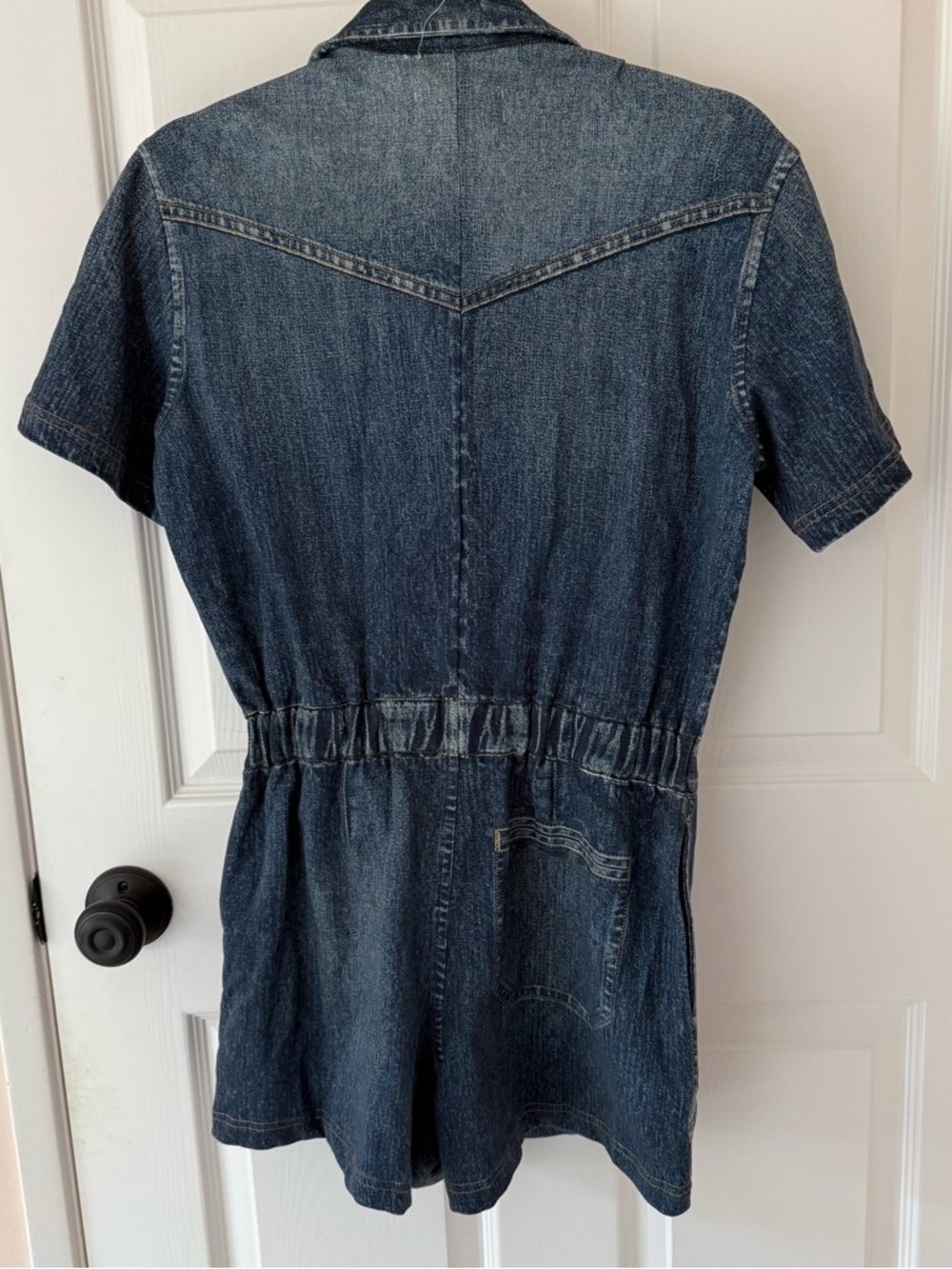 NWT! Rag & Bone Terry Denim Printed Mel Miramar Romper with shorts Women's XS - Picture 9 of 10